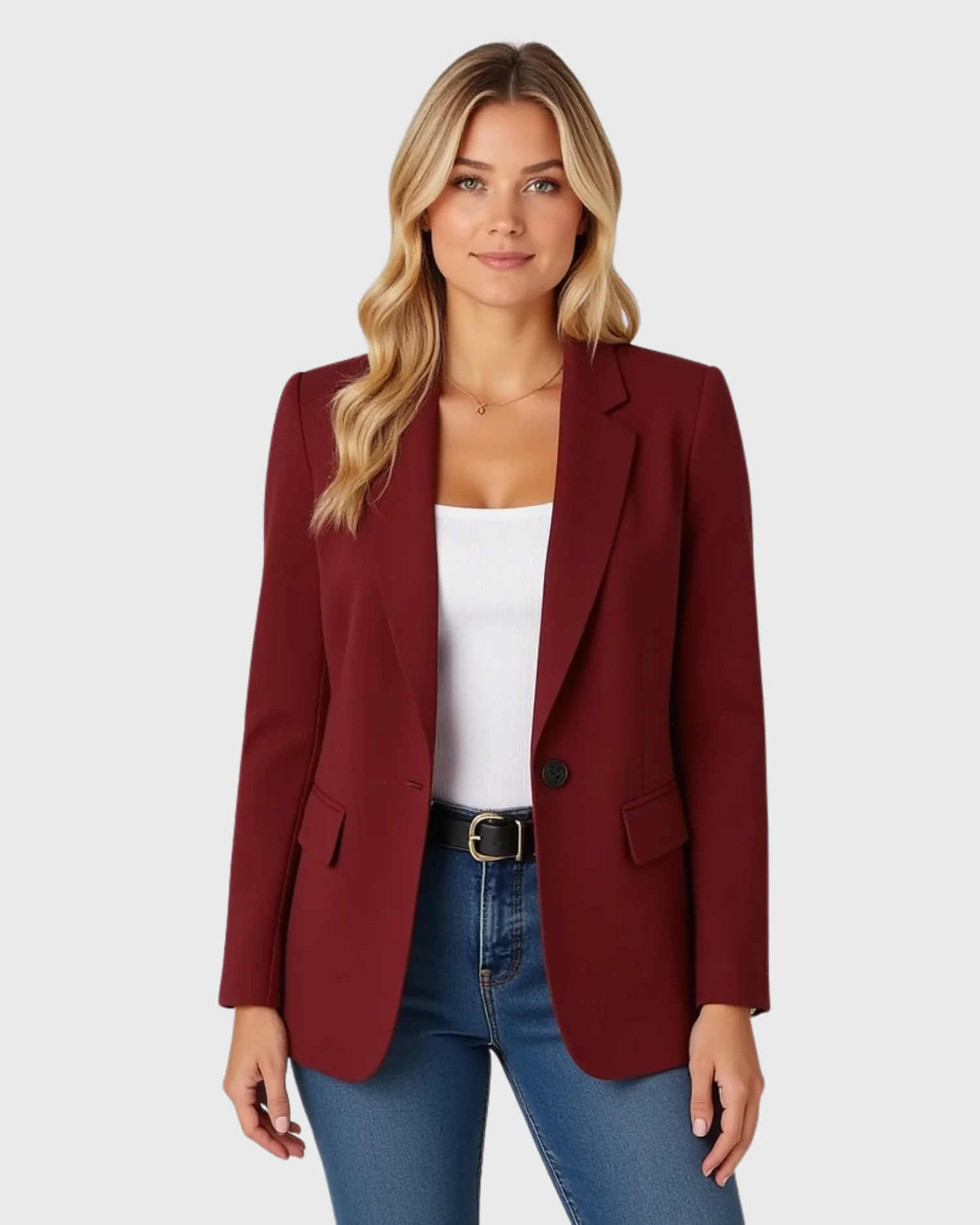 Taillierter Damenblazer mit strukturierter Silhouette