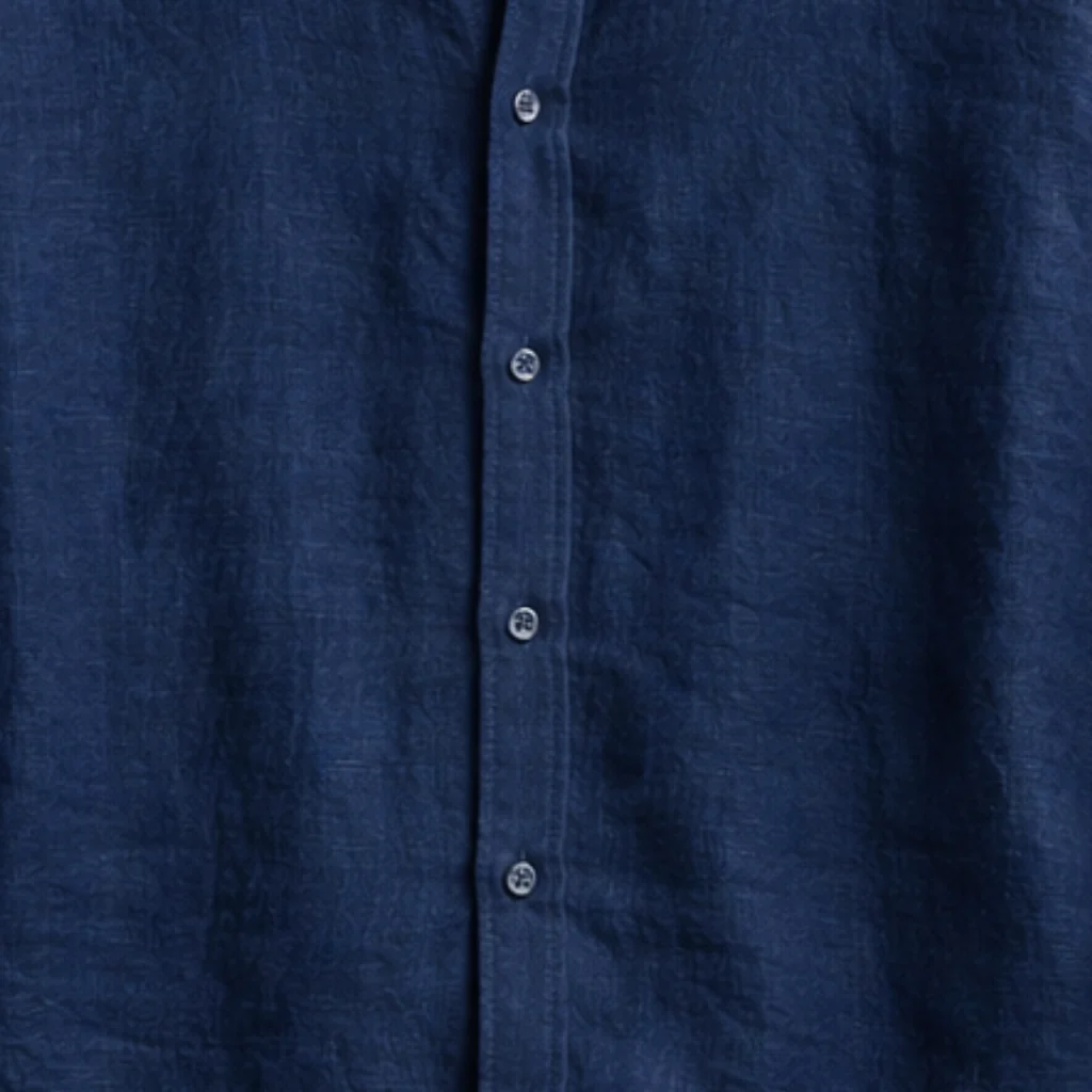 Leinen-Sommerhemd �C Button-Down mit Krempel?rmeln f��r Herren