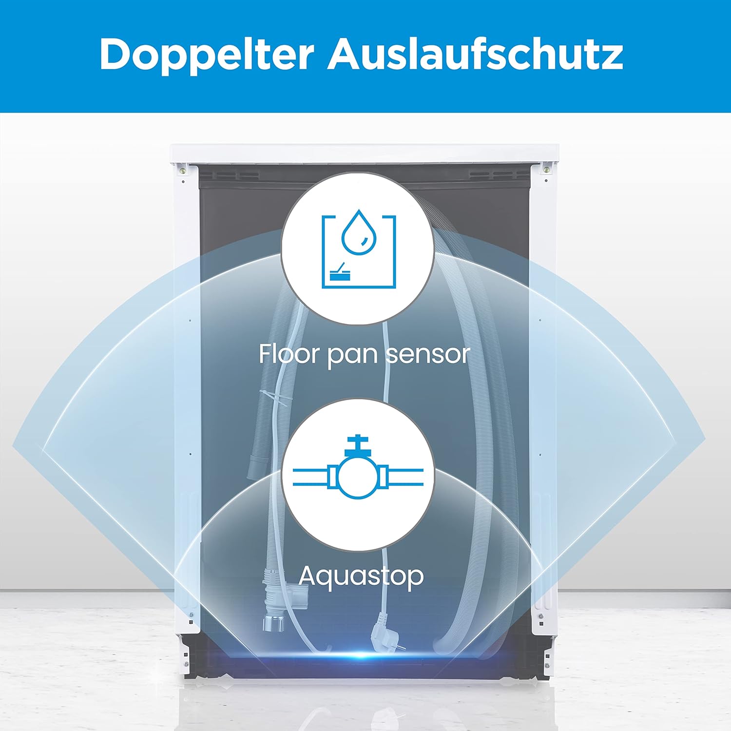 Midea Geschirrspüler Unterbau MDWEU1435XSS-W, 14 Maßgedecke, Spülmaschine 60 cm Teilintegrierbar mit WIFI, Extra Trocknung, 7 Programme, 47dB, 0-24h Startzeitverzögerung, Inox