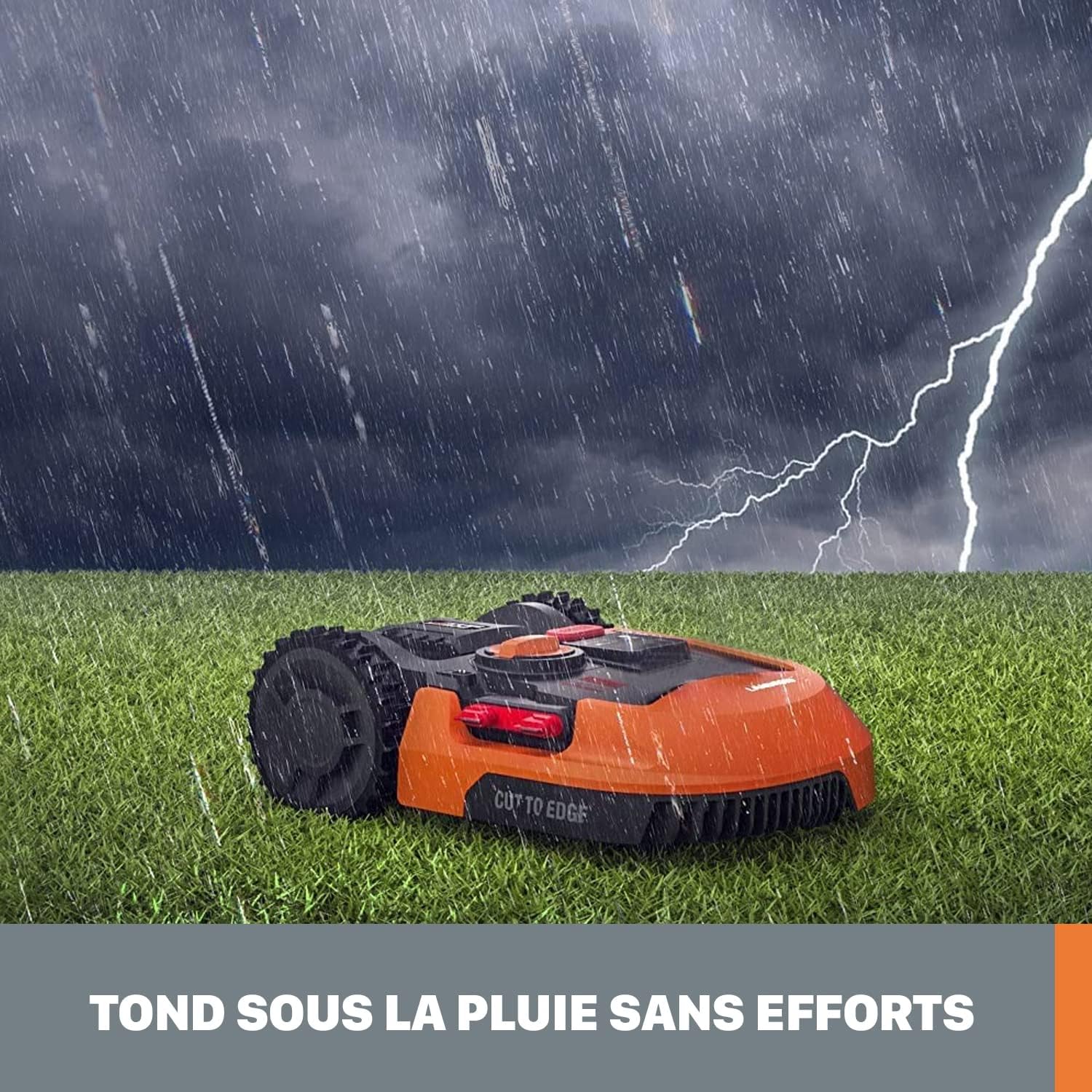 WORX Landroid M WR141E robotmaaier/accugrasmaaier voor kleine tuinen tot 500 m2/zelfrijdende grasmaaier voor een nette gazonsnit, veelkleurig