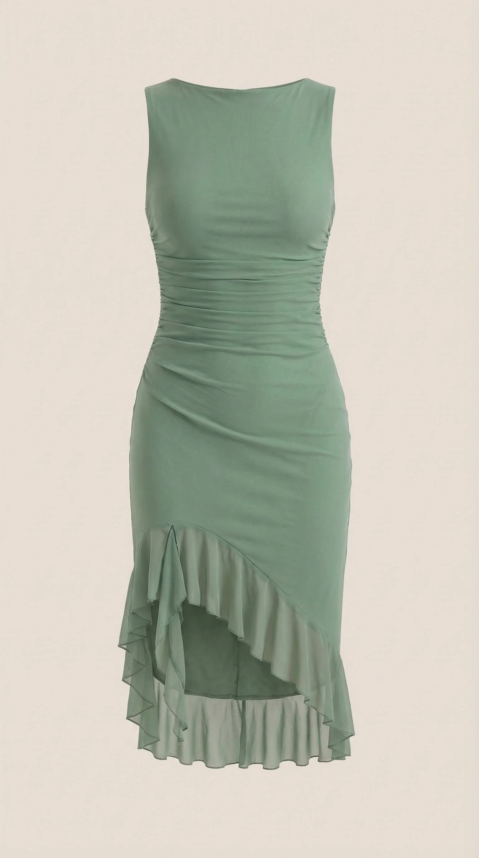 Midi-Kleid mit R��schen