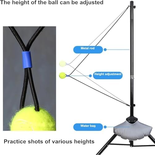 Tennis Training Swing Trainer, Mehrzweckgerät für Vorhand- und Rückhandübungen, höhenverstellbar, ideal für Kinder und Erwachsene, Anfängerfreundlich