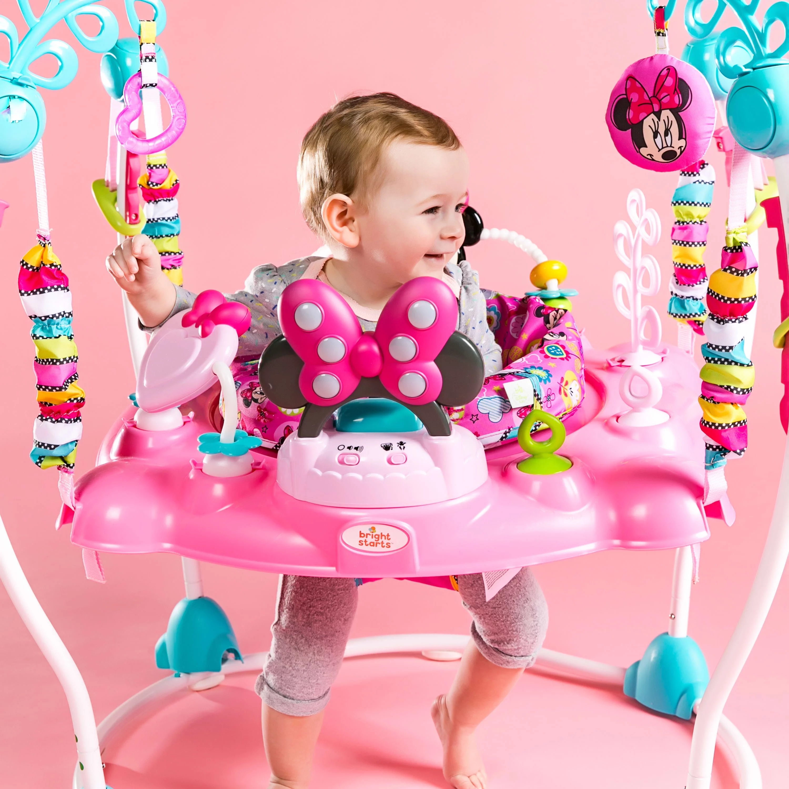 Bright Starts Disney Baby Minnie Mouse PeekABoo Activiteitenwip met Licht en Muziek, vanaf 6 maanden