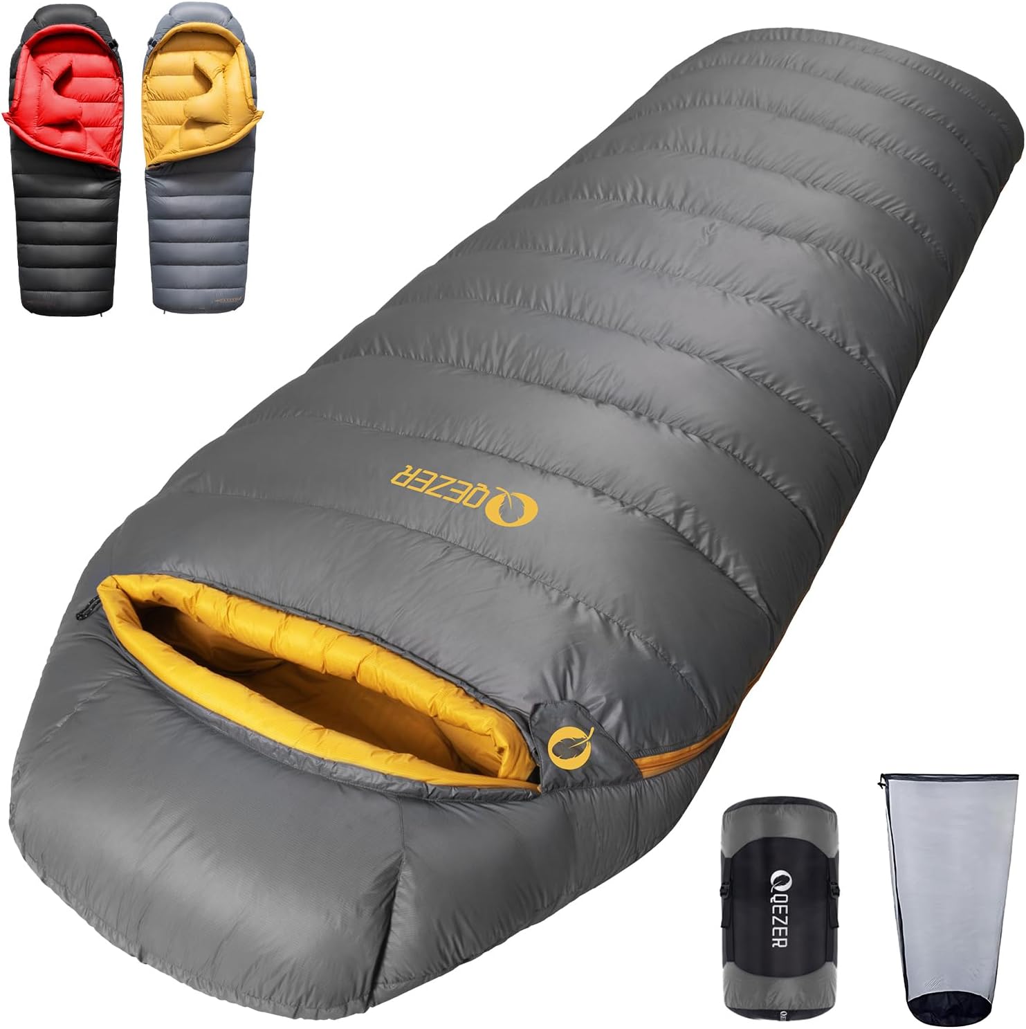 daunenschlafsack verfügt über EIN Graphenfutter und eine 620FP Füllkraft von Entendaunen, 4-Jahreszeiten-Schlafsack, Ultraleicht, geeignet zum Wandern, Campen und Bergsteigen