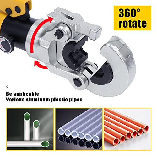 HSEAMALL Utensili di crimpatura idraulici per tubi, pinze a pressione per tubi in alluminio plastica con stampi TH 16 20 26 32 mm² : Amazon.it: Fai da te