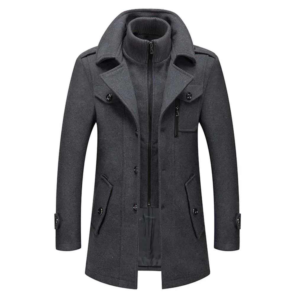 Elegante zweiteilige Herrenjacke mit Wolle f��r Business