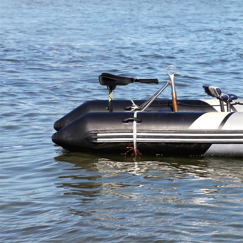 Electric Trolling Motor 8 Speed Boat Fishing Motor with Telescoping Handle, Transom Mount 36