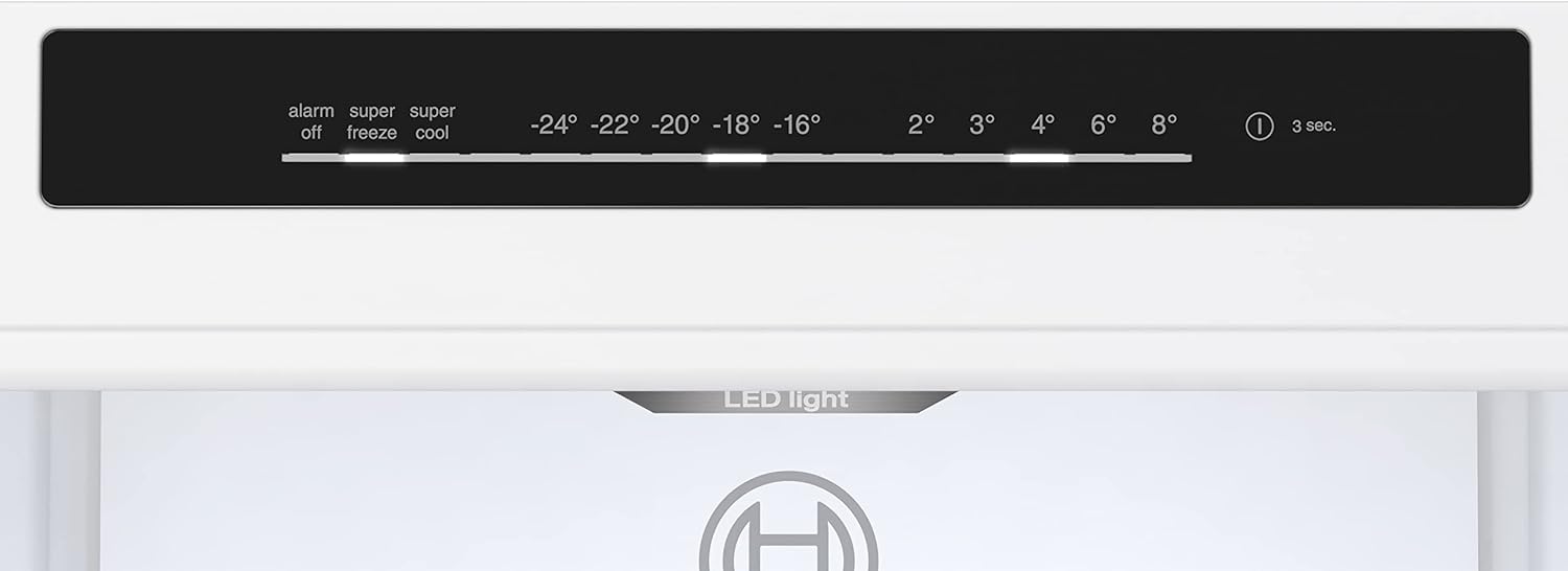 KGN362LDF Serie 4 Kühl-Gefrier-Kombination, 186 x 60 cm, 218 L Kühlen + 103 L Gefrieren, NoFrost nie wieder abtauen, VitaFresh XXL längere Frische, LED-Beleuchtung gleichmäßige Ausleuchtung