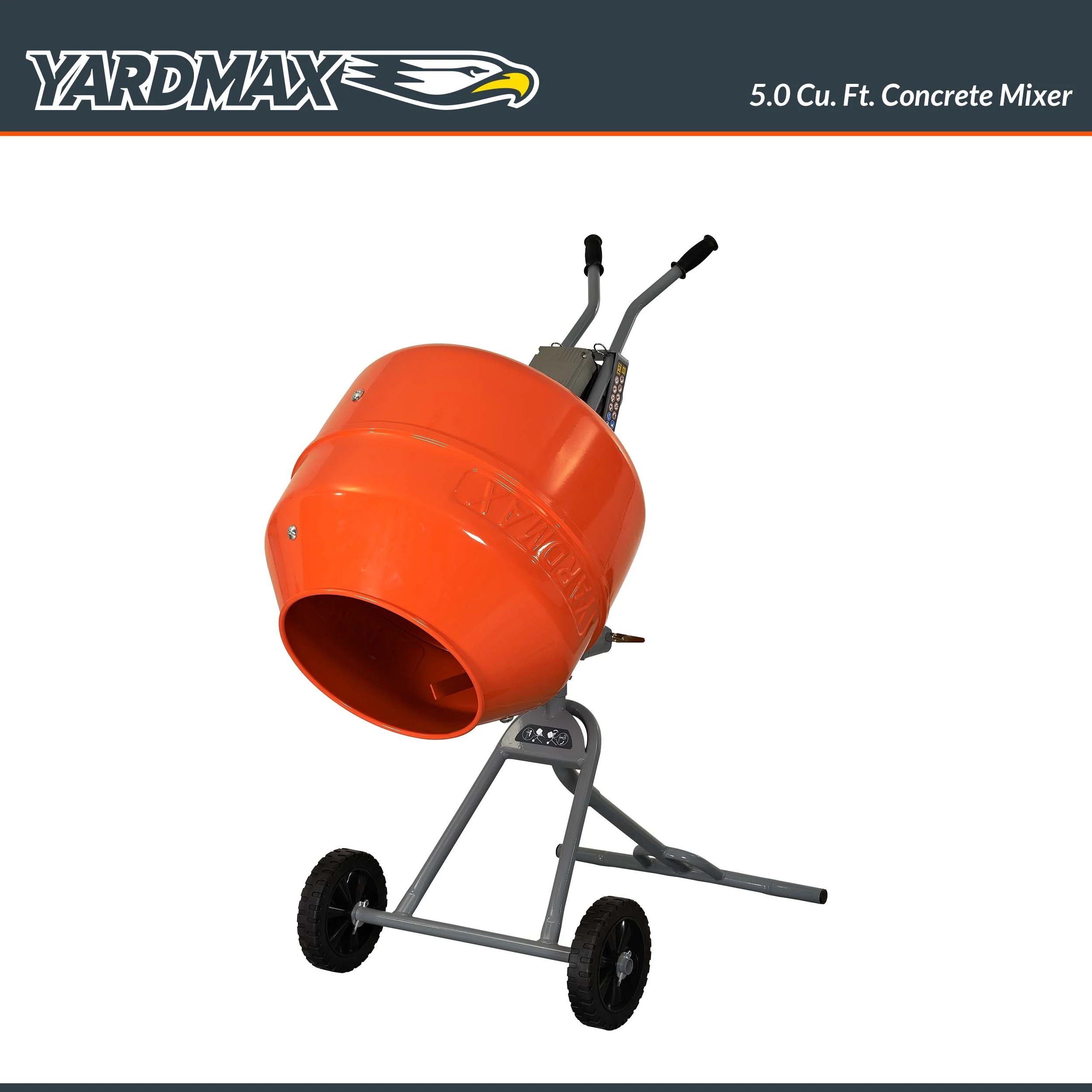 YARDMAX YM0146 5.0 cu ft CONCRETE MIXER