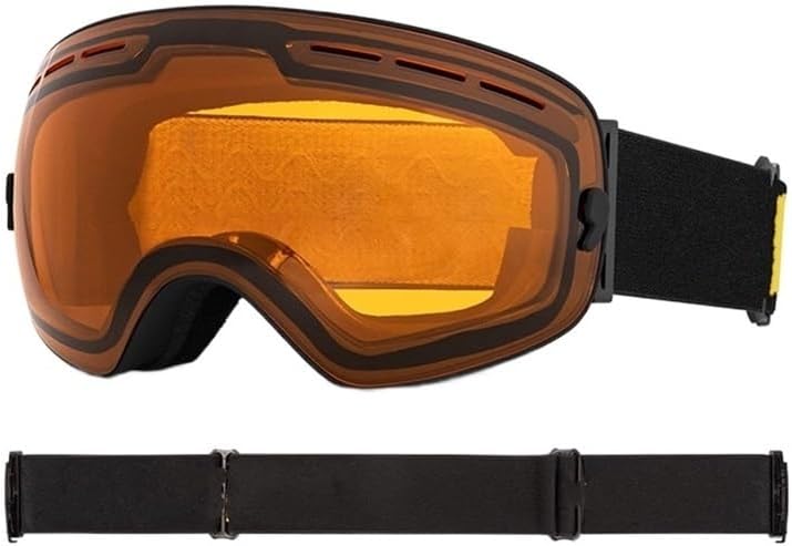 Motorradbrille zum Skifahren UV400-Schutz Skifahren Schneebrille Skibrille Herren Damen Snowboardbrille Brille Antibeschlag-Skimaske Reitbrille (Farbe: 14) (E)