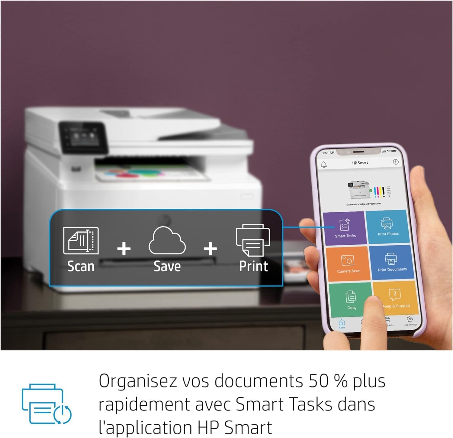 HP Color LaserJet Pro MFP 3302fdwg Multifunktions-Farblaserdrucker, Fax, Automatischer beidseitiger Druck, Touchscreen, Wi-Fi, Ethernet, USB, HP Wolf Pro Security