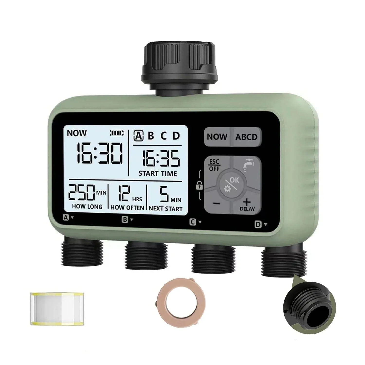 3-Zone Garden Irrigator Water Timer