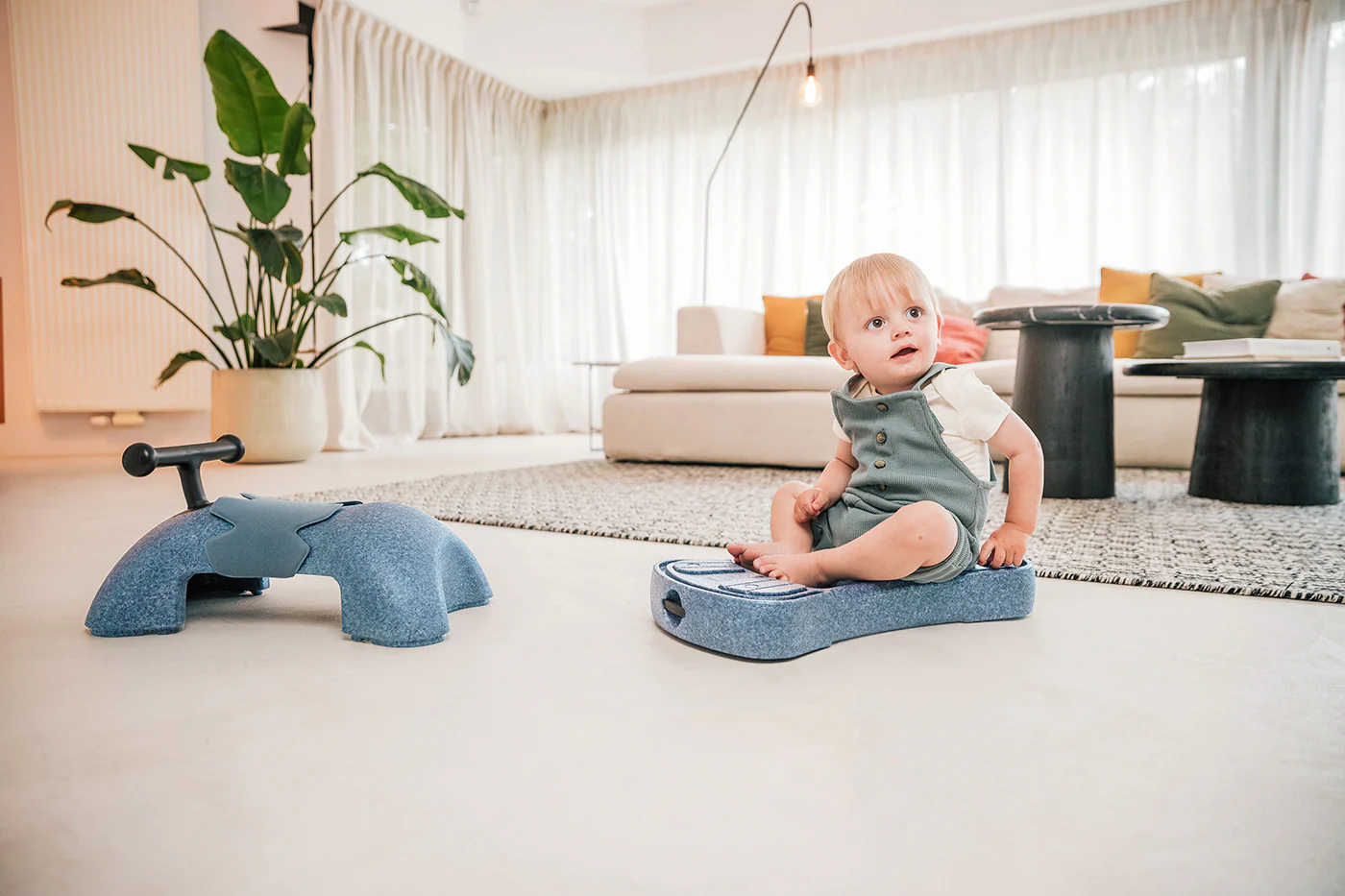2025 Scoot and Ride My First 3-in-1 Baby Walker & Glijder van Staal