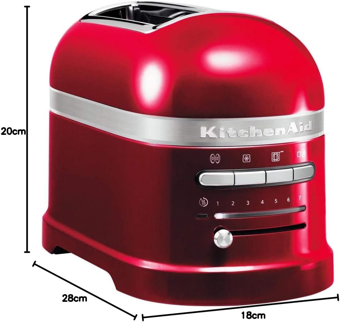 KitchenAid Toaster für 2 Scheiben mit Sandwich-Zange | Artisan | Retro Toast Machine | Verschiedene Funktionen und Bräunungsstufen | Grün
