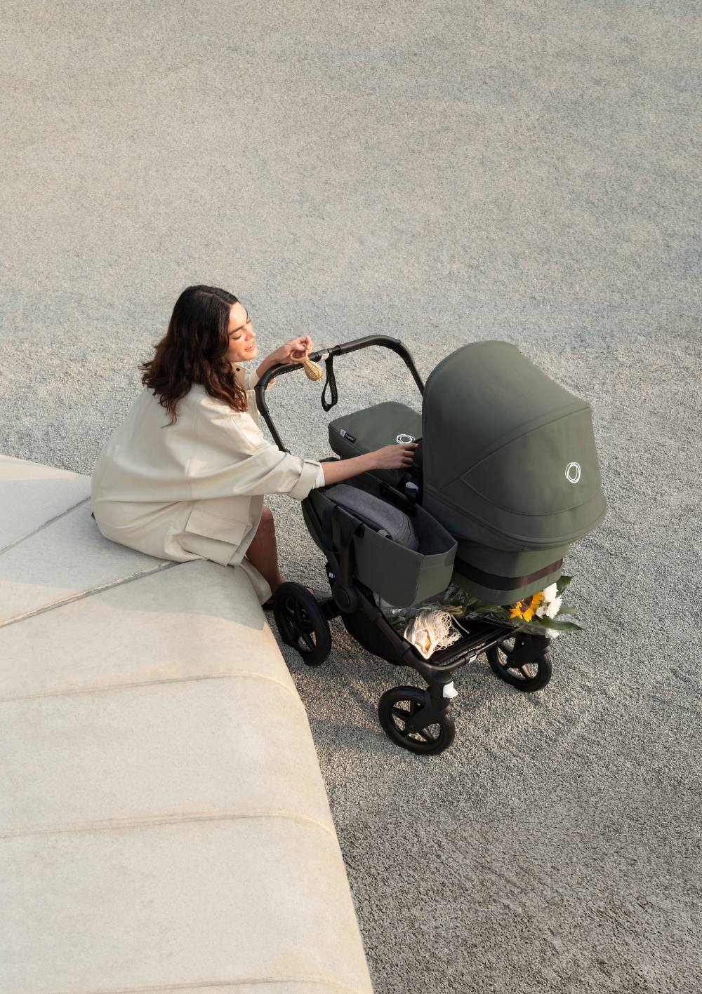 Donkey 5 Mono Kinderwagen-Set Graphit / Stormblauw