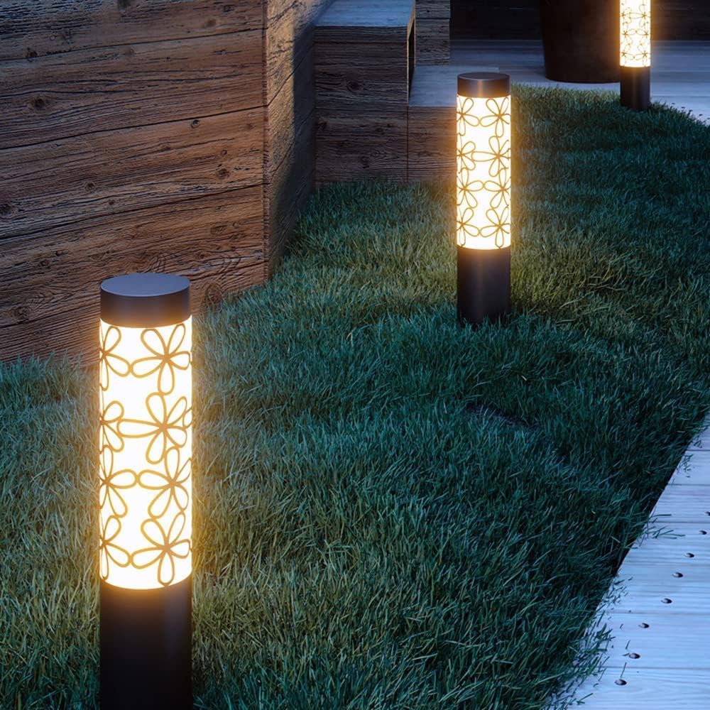 Moderne wasserdichte LED-Gartenleuchten für den Außenbereich, Bodenmontage, IP55, Wegbeleuchtung, stilvolle Rasenlampen für Hof und Garten, Innen- und Außenbereich, energieeffizient