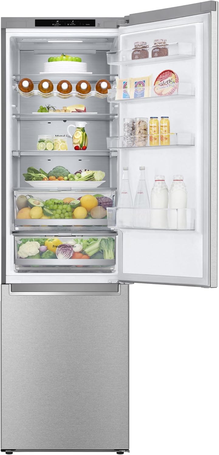 LG GBBW726CPY Fit&Max Kühl-/Gefrierkombination (475 L, Energieklasse C) vollintegrierbar oder freistehend mit FRESHConverter+ und Total No Frost, Silber
