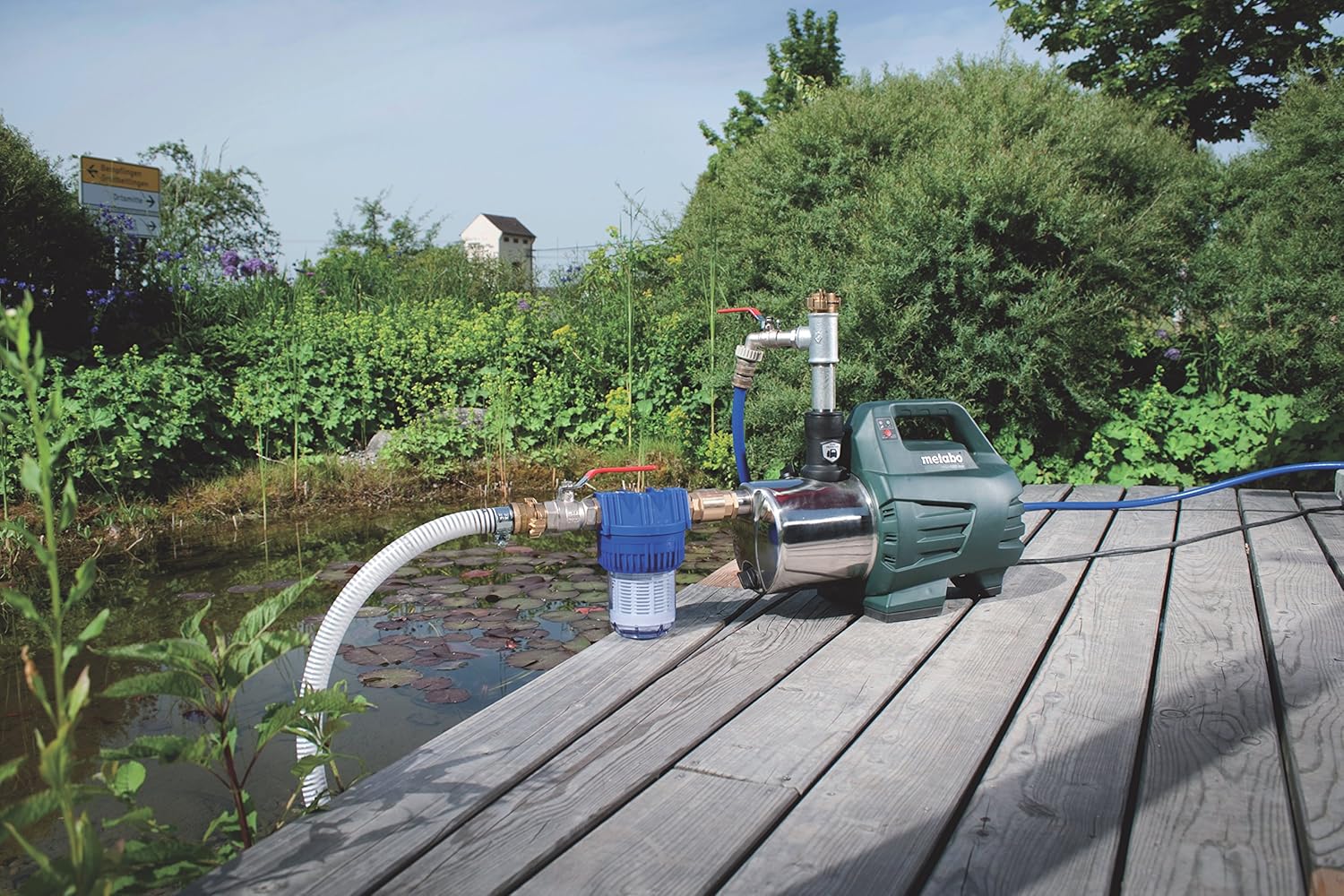 metabo Hauswasserautomat HWA 6000 Inox - 1300W, 6000 l/h, Edelstahl, Trockenlaufschutz, Gartenbewässerung, Grundwasserförderung - Leiser Betrieb, energiesparend, langlebig