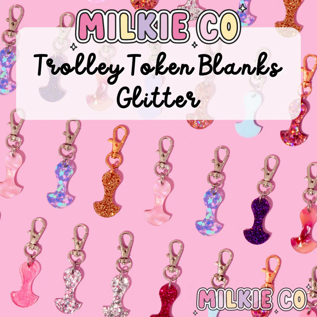 Glitter Trolley Token Blanks