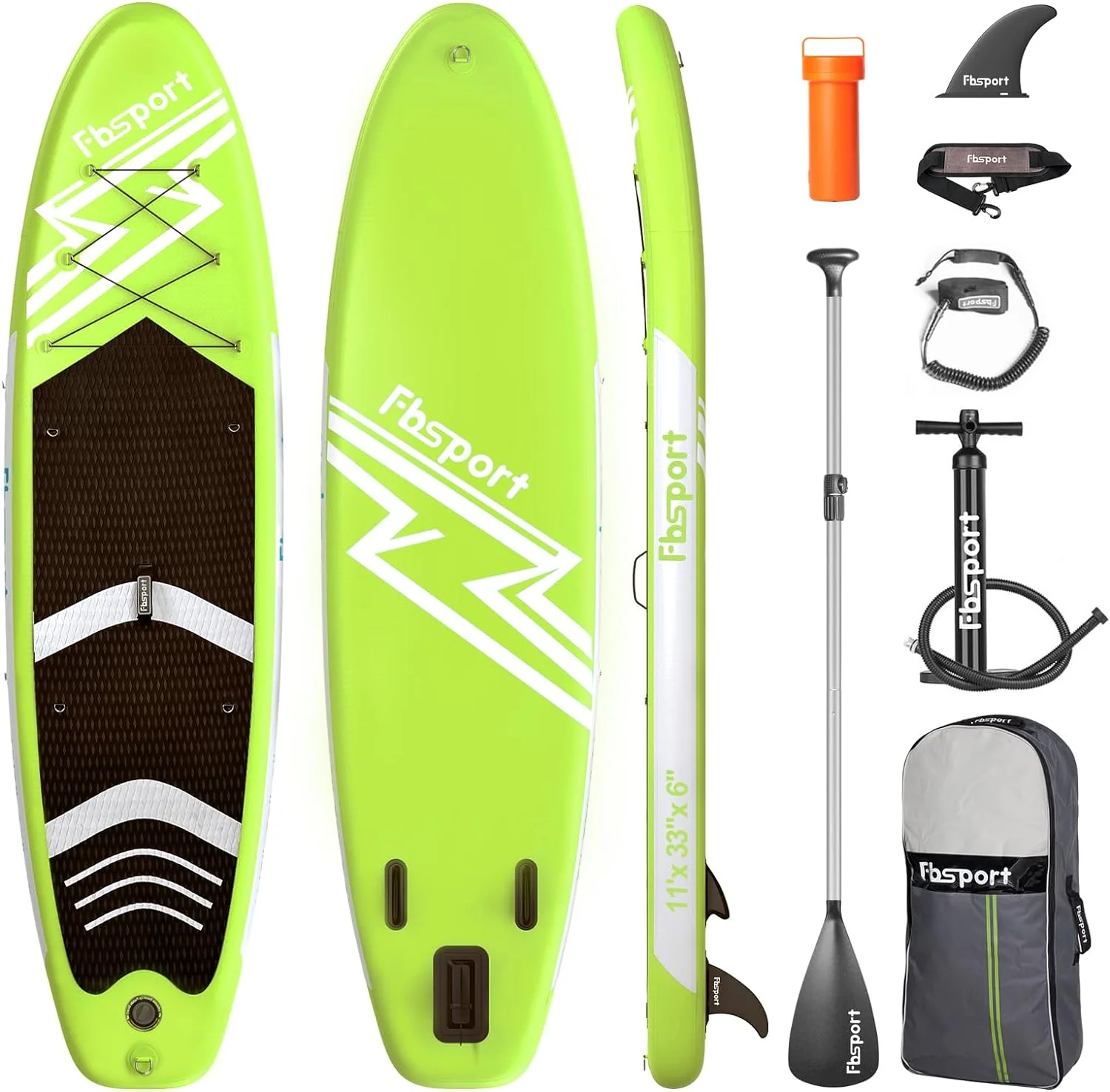 Premium-Stand-Up-Paddle-Board, Yoga-Board mit strapazierf?higem SUP-Zubeh?r und Tragetasche | Breiter Stand, Surf-Kontrolle, rutschfestes Deck, Leine, Paddel und Pumpe f��r Jugendliche und Erwachsene