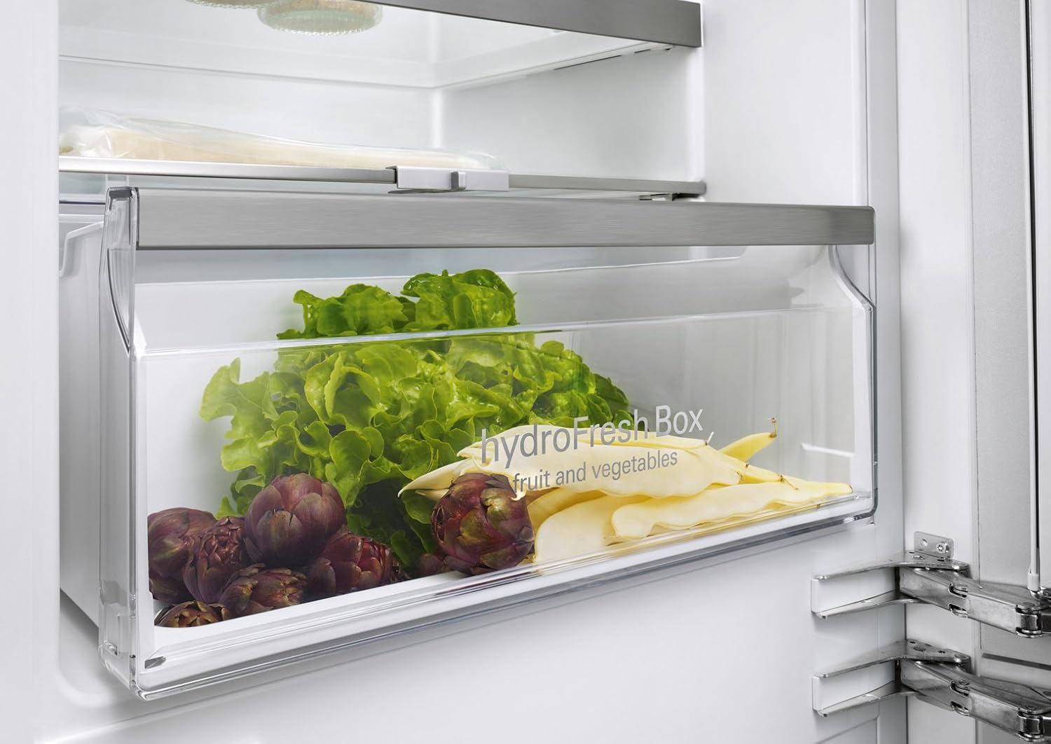 Siemens iQ500 Réfrigérateur congélateur encastrable KI85NAD30 / Charnière plate / A++ / 232 kWh / 177,2 cm de hauteur / 154 L de partie congélateur / 92 L / Système fraîcheur - HyperFresh Plus / noFrost / bigBox