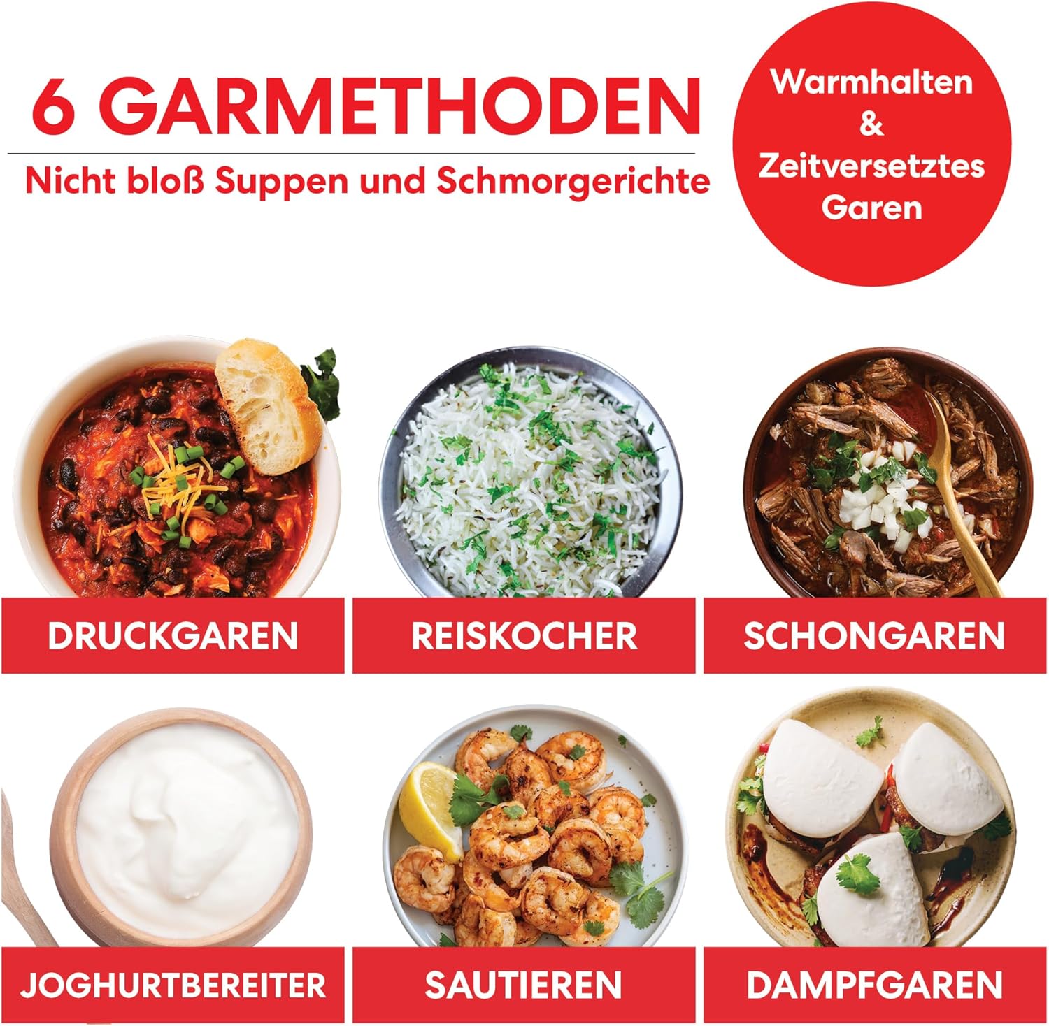 Instant Pot Pro 10-in-1-Elektro-Multikocher 1200 W, 5,7 L – Schnellkochtopf, Schongarer, Reiskocher, Dampfgarer, Sautierpfanne, Sterilisator, Joghurtbereiter, Sous Vide Gert – Schwarzer Edelstahl