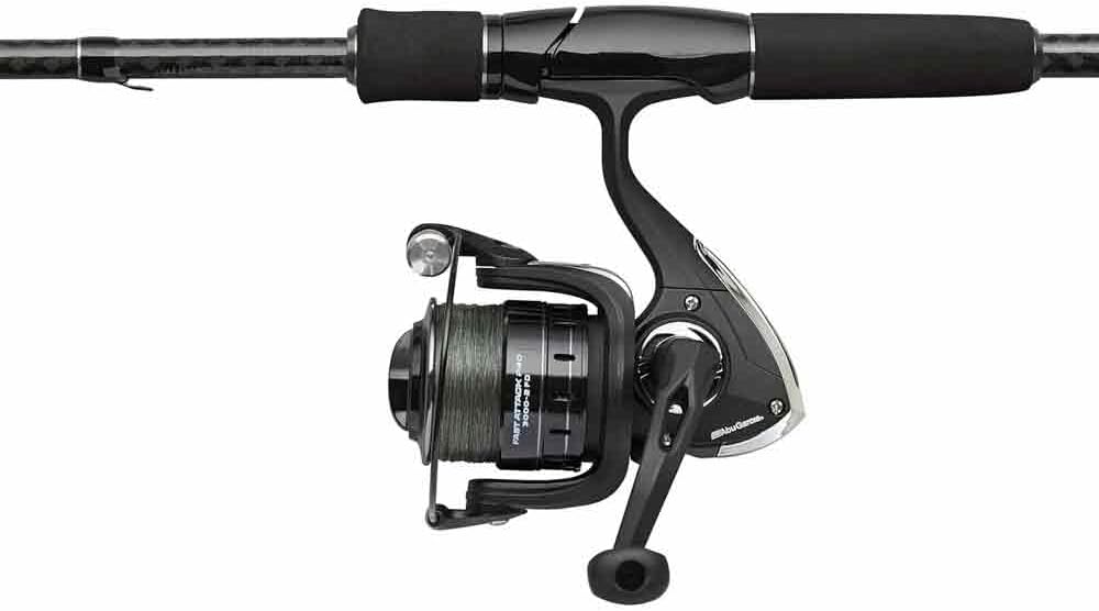 Fast Attack Combo, Angelrute und Rolle Combo, Spinning Combos, Raubfischangeln, Hecht, Barsch, Zander, Unisex