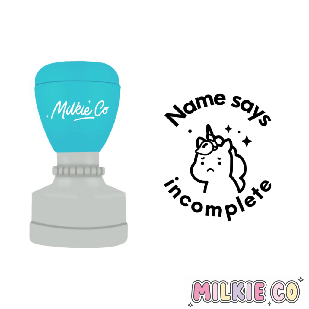 'Incomplete' Stamp