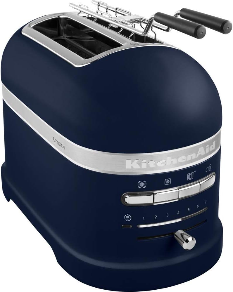 KitchenAid Toaster für 2 Scheiben mit Sandwich-Zange | Artisan | Retro Toast Machine | Verschiedene Funktionen und Bräunungsstufen | Grün
