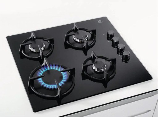 Płyta gazowa ELECTROLUX EGG6407K 59x51cm 4 palniki żeliwny ruszt czarny