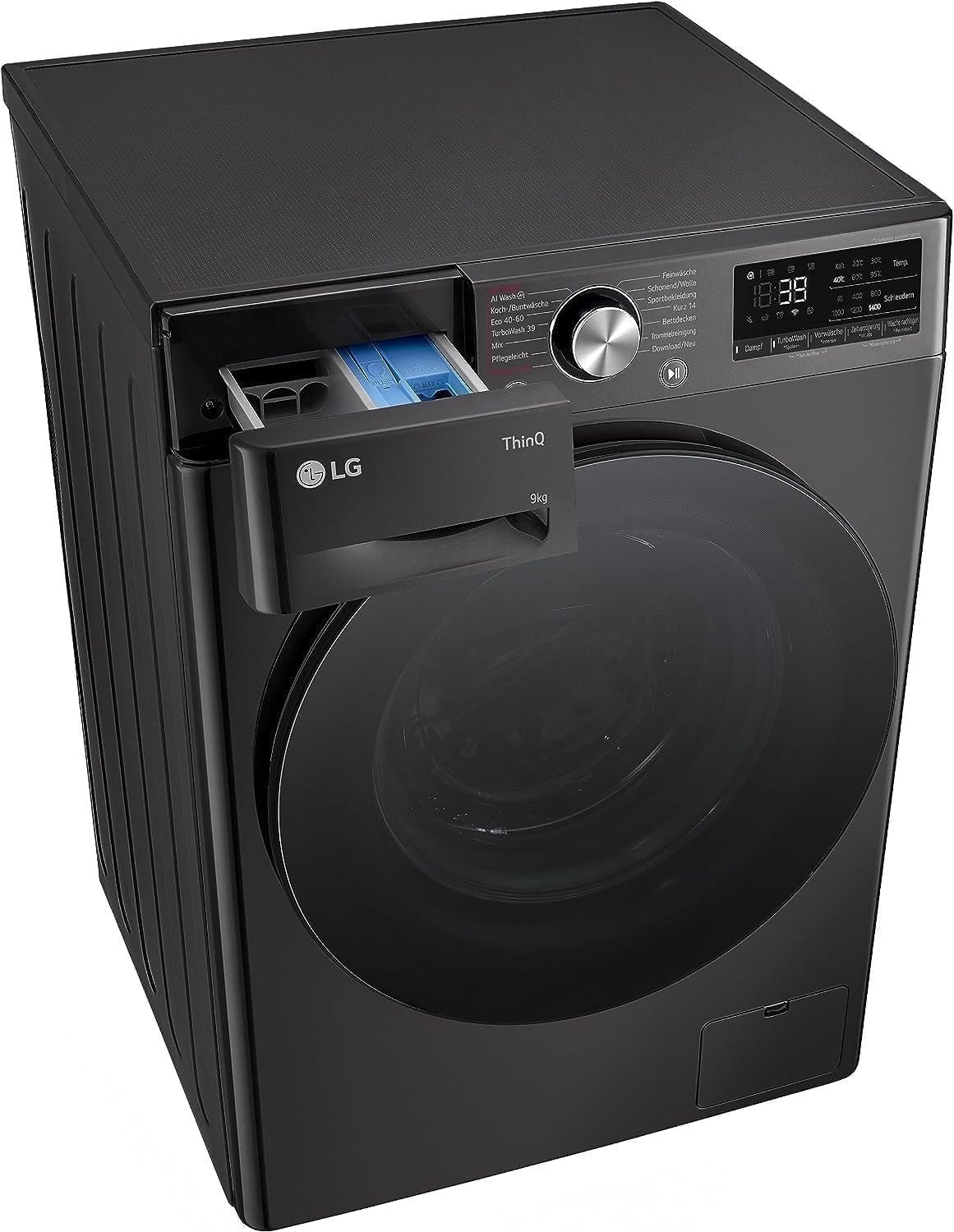 LG F4WV7080, Klasse A, Voorlader Wasmachine 8 kg, 1400 tpm, AI Direct Drive, Wi-Fi, Dieptereiniging met Stoom, Grote Capaciteit, TRIPLE A, Veiligheidsglas Buitendeur, 62 x 60 x 85 cm ? Wit