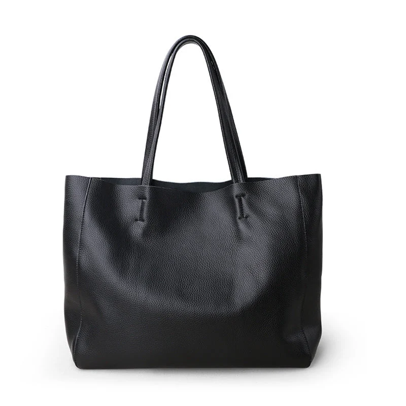 Simple Handmade Full Grain Leather Tote Bag