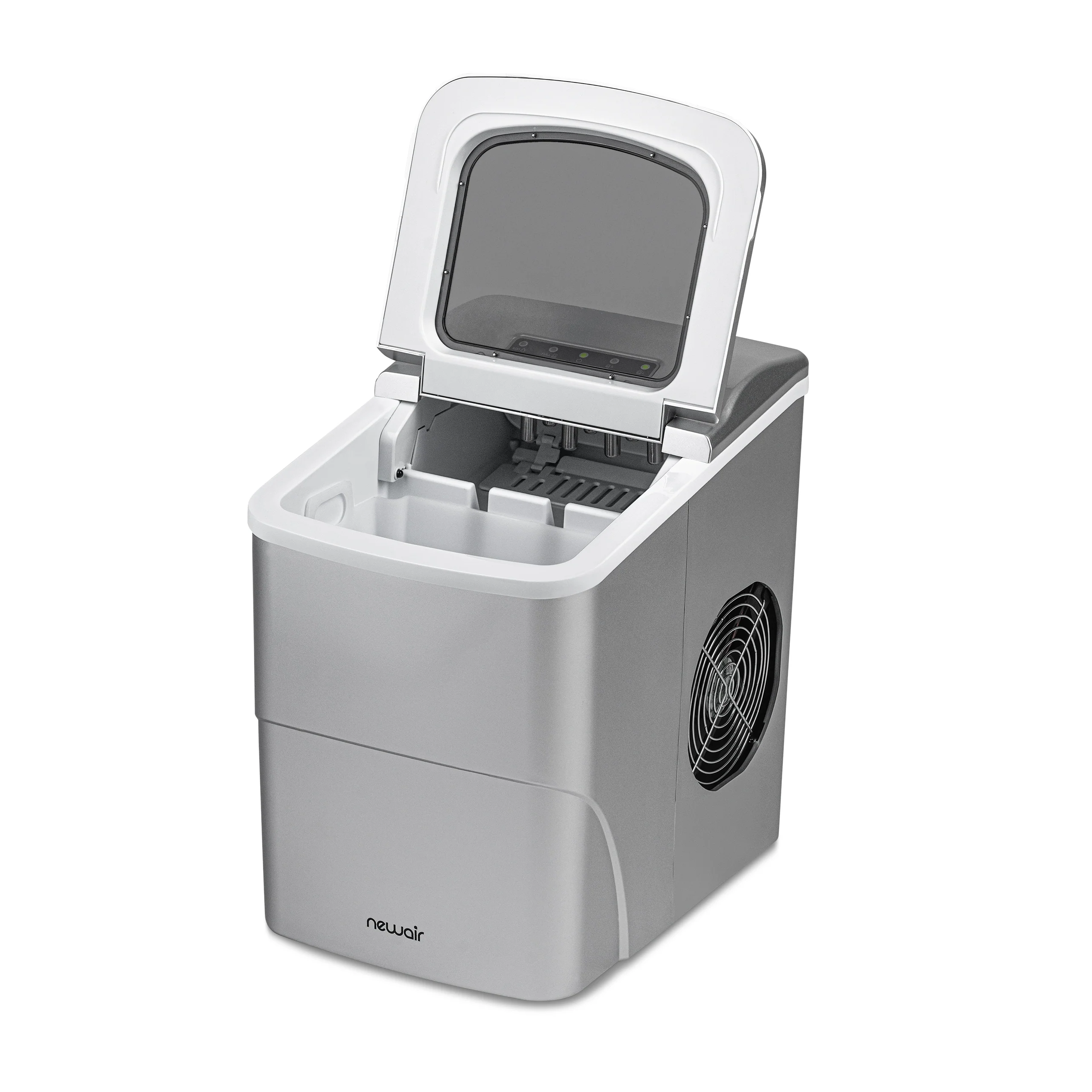 2025 Newair? IJsblokjesmachine voor het aanrecht. Bullet Ice, 26 lbs/dag �C Mat Zwart