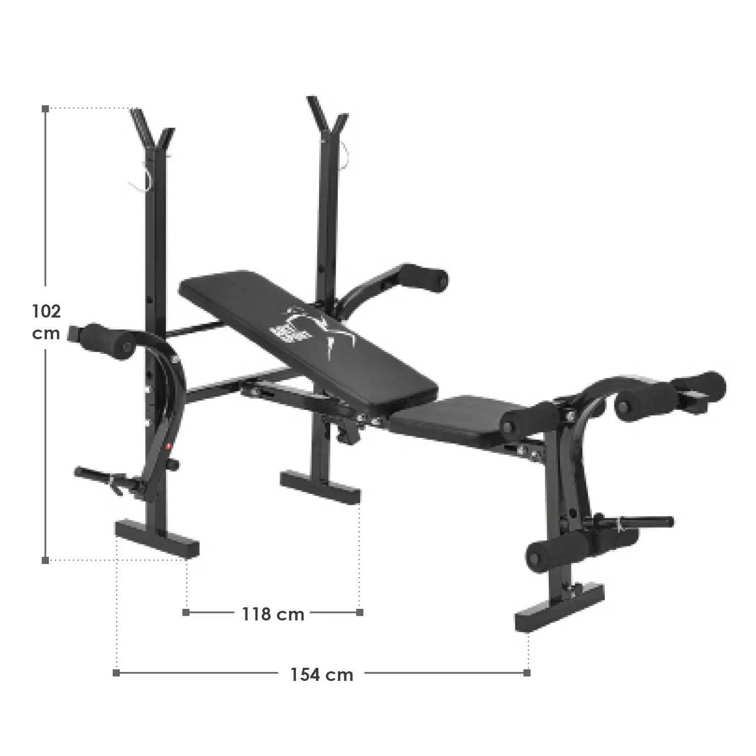 2025 ProfiGym Hantelbank 1000 met Hantelset