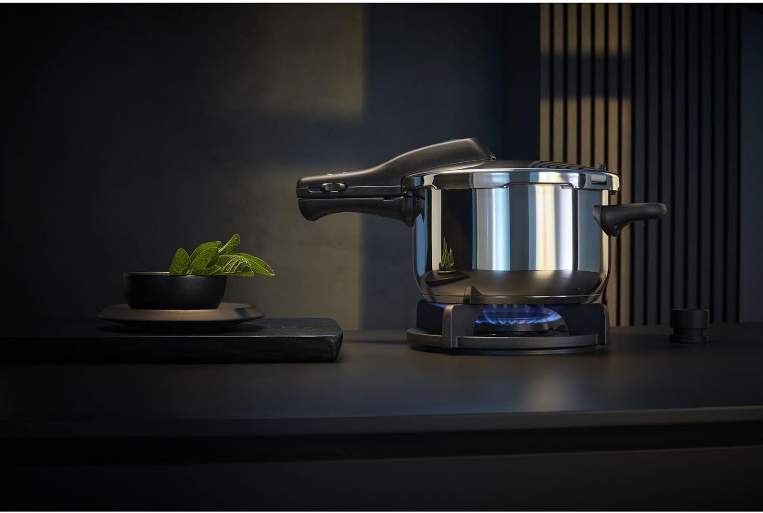 WMF Perfect One Pot Schnellkochtopf Induktion Set 2-teilig, Dampfkochtopf 4,5l, 3l, großes Kochsignal, 2 Kochstufen, abnehmbarer Deckelgriff, für alle Herdarten geeignet, Edelstahl