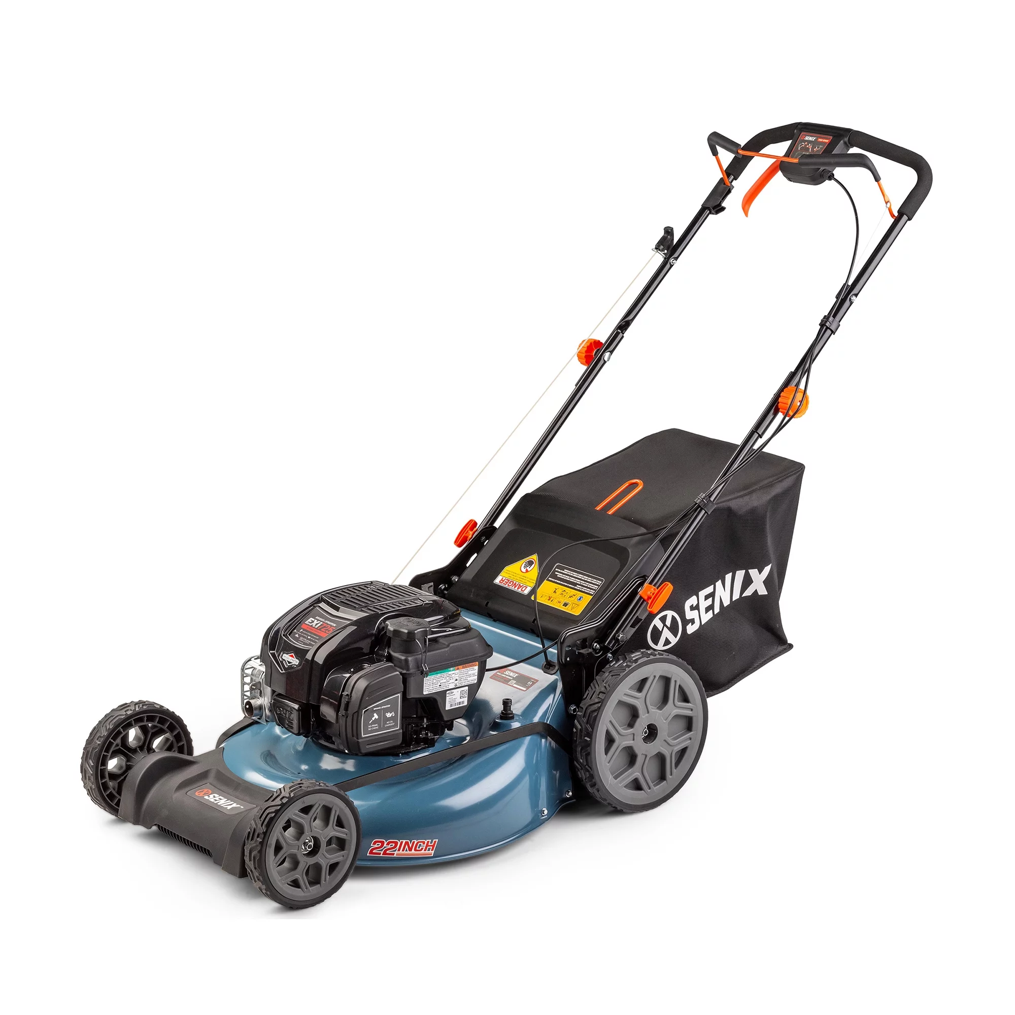 2025 SENIX Zelfrijdende Grasmaaier 22 inch, Benzinemotor 163 cc 4-Takt, Variabele Snelheid, 3-in-1 Systeem, 11 Inch Achterwielen, Model LSSG-H2