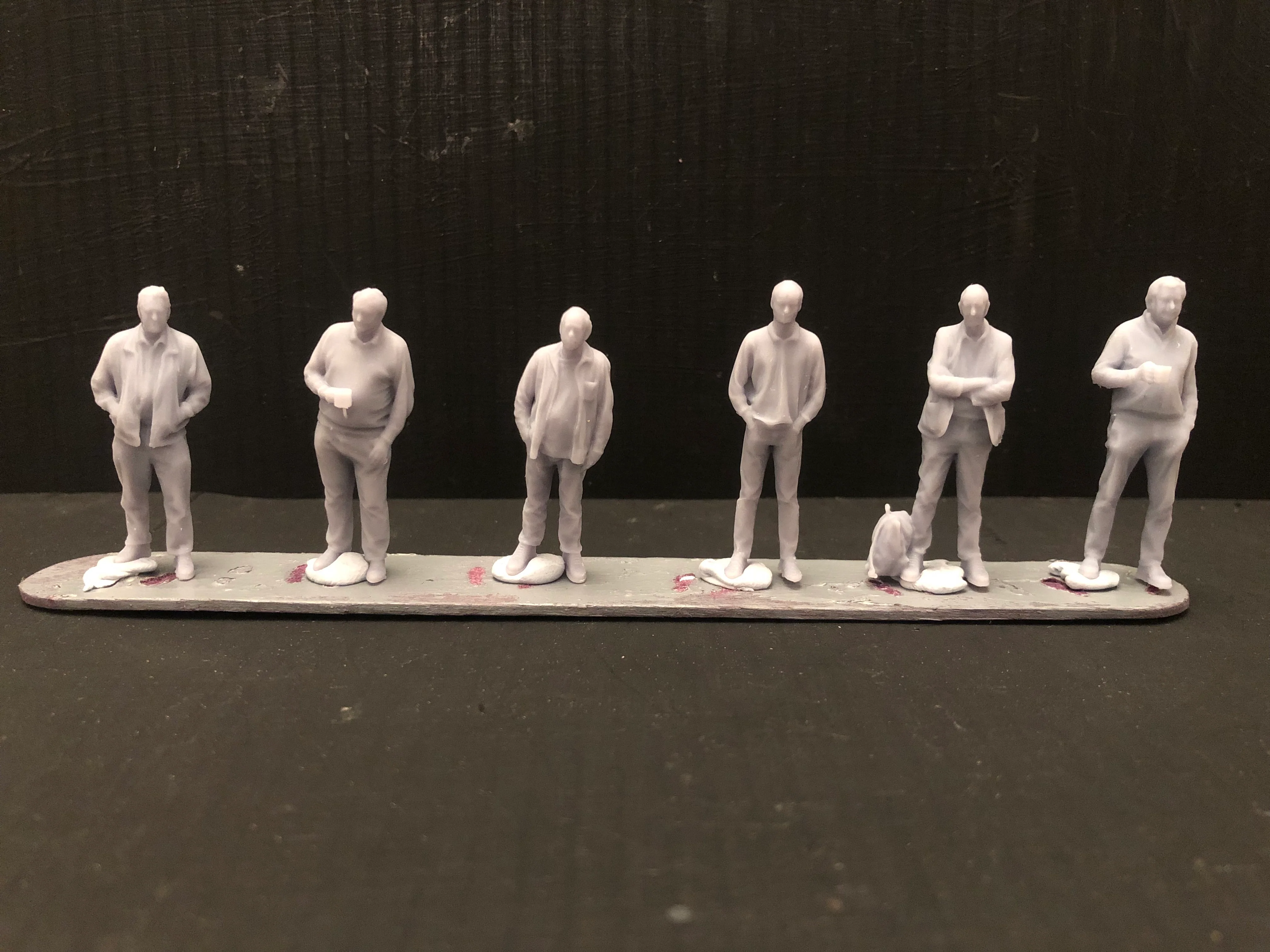 Loco crew Multi-Pack (Version 6) - 6 figures in assorted poses -3D scans  - NG7 / O Gauge