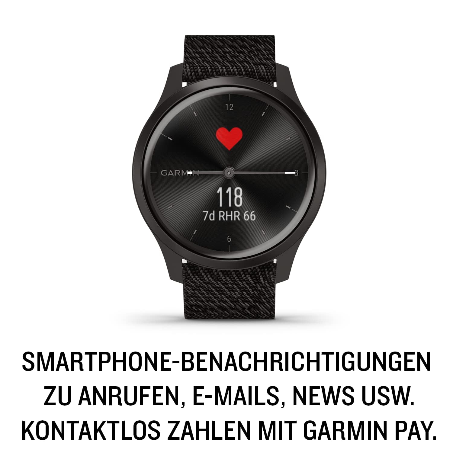 Unisex – Erwachsene vívomove Style, Schwarz/Nylon, M, 010-02240-03