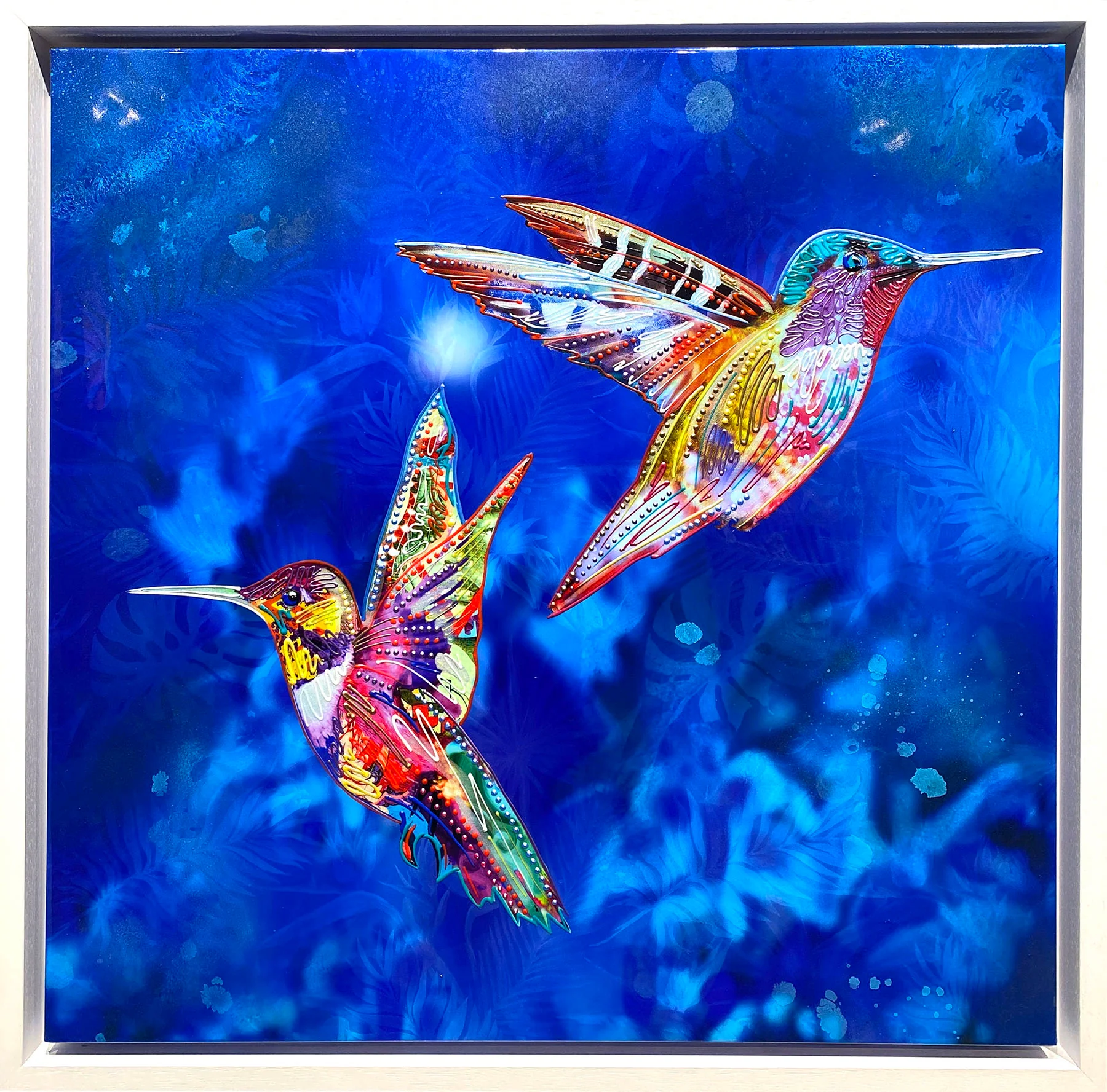 Blue Hummingbirds - SOLD