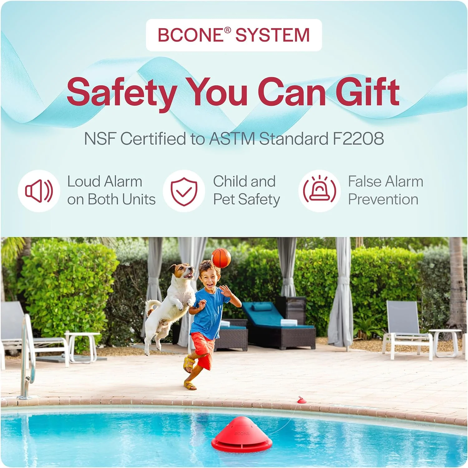 System pool alarms | Loud pool safety alarms on home and pool equipment | ASTM F2208-certified floating pool alarms | Connect to Alexa | pool alarms for in-ground and above-ground pools