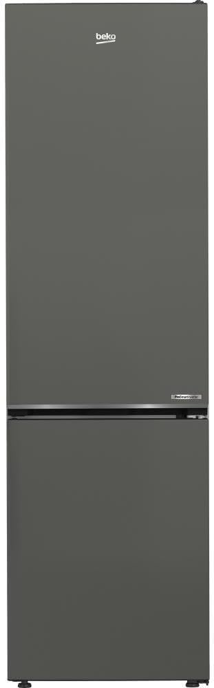 Beko B7RCNE408HG freistehende Kühl/-Gefrierkombination, 355 l Nettovolumen, 249 l Kühlen, 106 l Gefrieren, NoFrost, AeroFlow, HarvestFresh, Multizone, 3 Gefrierschubladen, Manhattan Gray