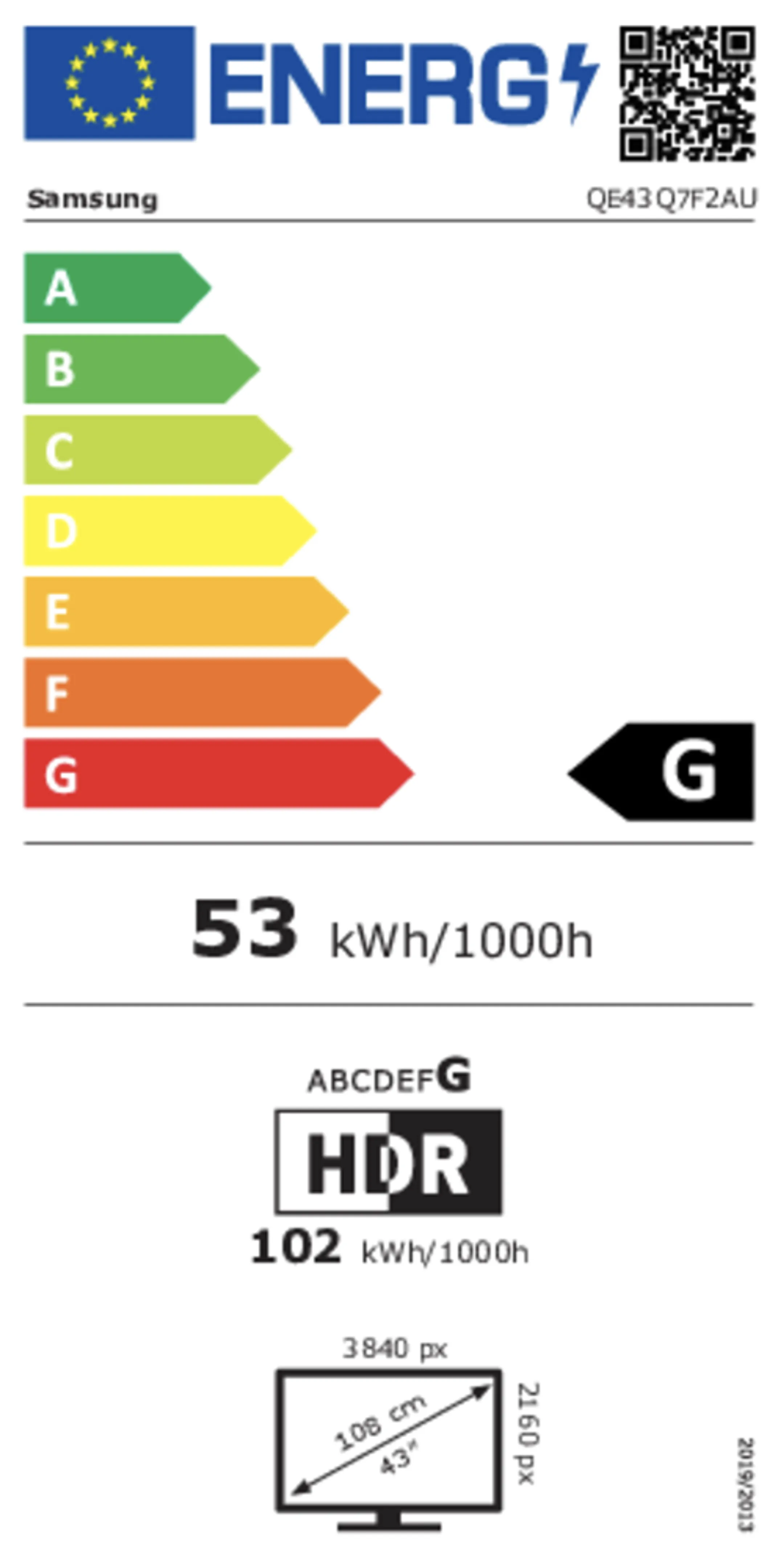 Samsung QLED TV 4K QE43Q7F2 (2025) - 43 inch