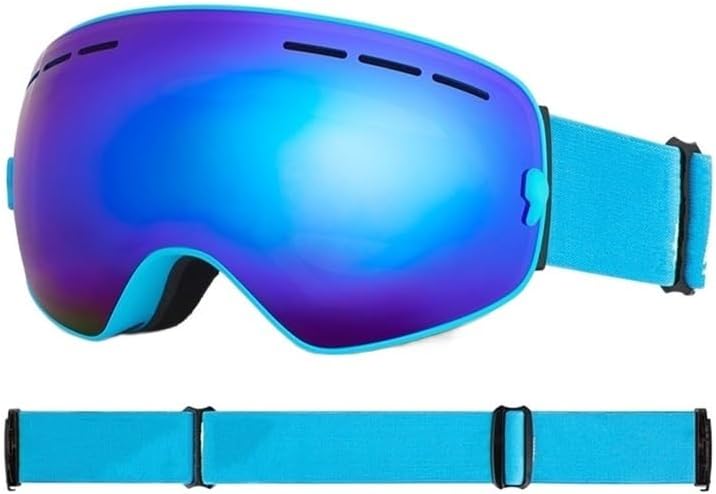 Motorradbrille zum Skifahren UV400-Schutz Skifahren Schneebrille Skibrille Herren Damen Snowboardbrille Brille Antibeschlag-Skimaske Reitbrille (Farbe: 14) (B)
