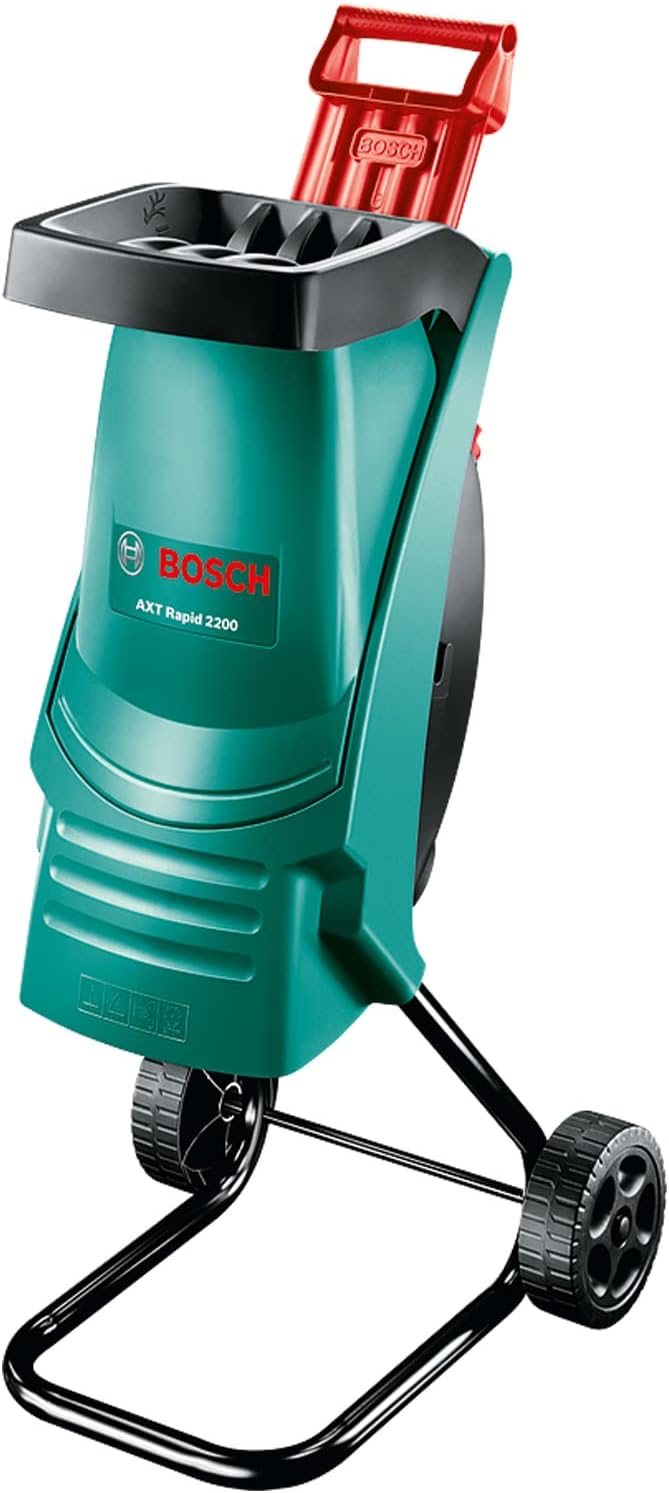 Bosch AXT Rapid 2000 Häcksler (zum leistungsstarken Häckseln von Gartenabfällen; kraftvoller 2000-W-Motor)