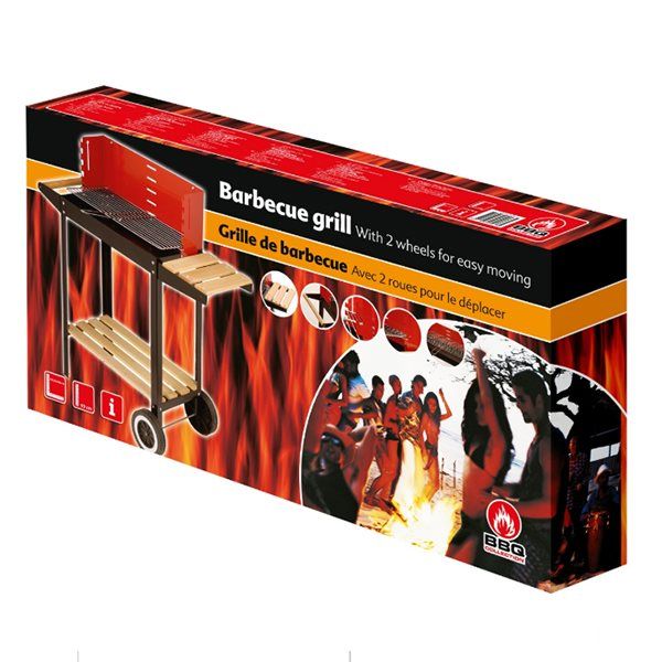 Grill ze stali nierdzewnej 83x28x83 cm