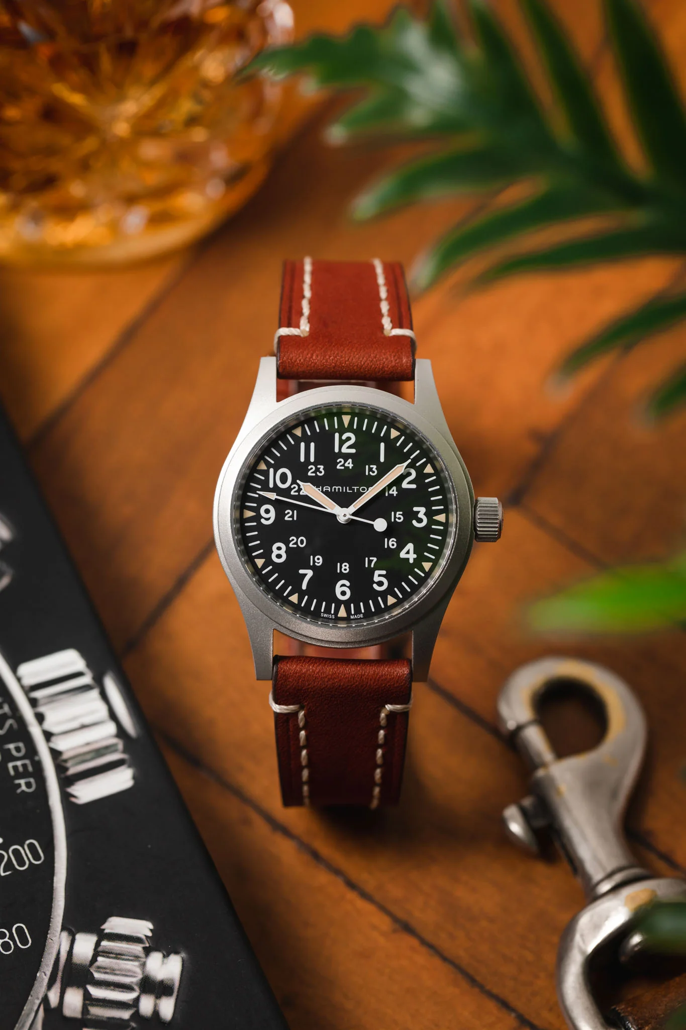 Hirsch LIBERTY Leather Watch Strap in GOLD BROWN