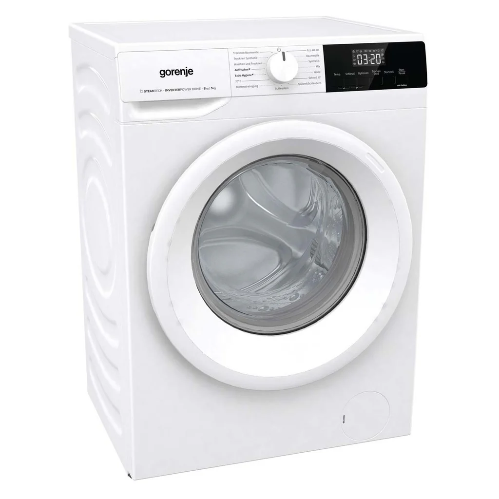 Gorenje was-droogcombinatie 8/5 kg, 1400 tpm, stoomfunctie W3D2A854ADPS/DE