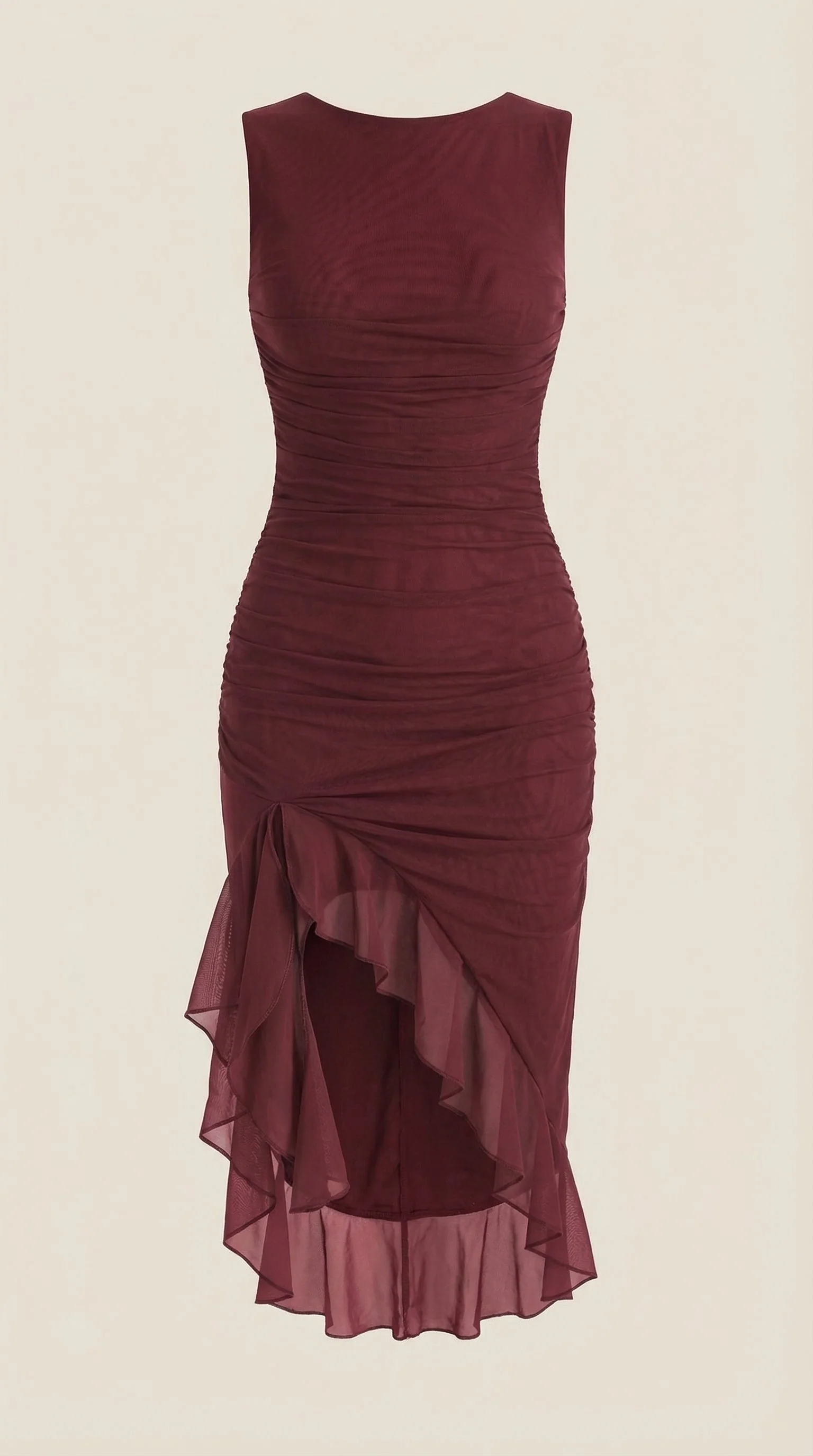Midi-Kleid mit R��schen