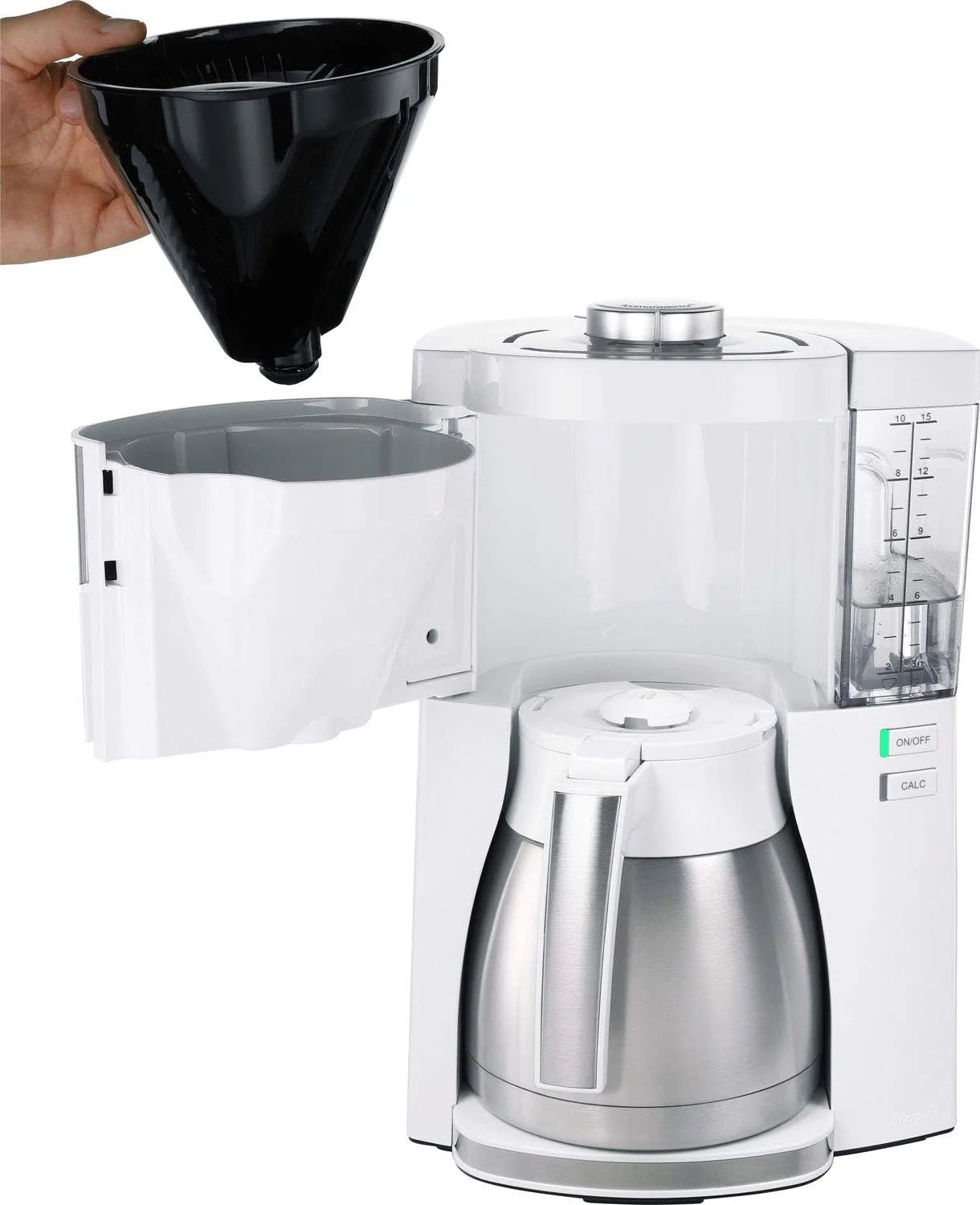 Melitta Look Perfection - Filterkoffiezetapparaat - met thermoskan - druppelstop - 10 kopjes - Zwart (1025-16)