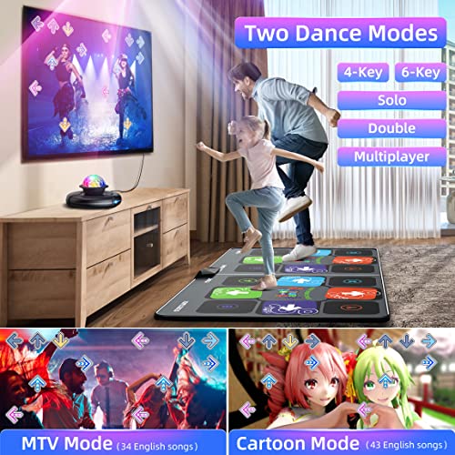 FWFX Tappetino da ballo elettronico per TV   Doppio/semplice cuscino da ballo senza fili con fotocamera HD, giochi di danza familiare per bambini e adulti, compleanno ragazzi e ragazze.. : Amazon.it: Giochi e giocattoli